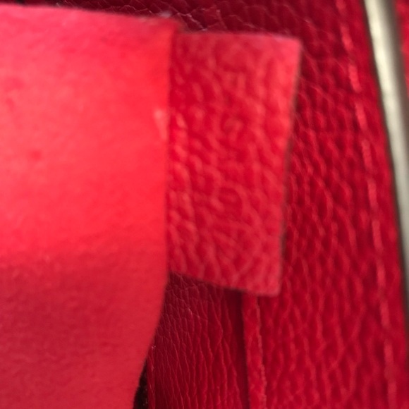 Celine Mini Luggage tote in Coquelicot - Picture 8 of 8